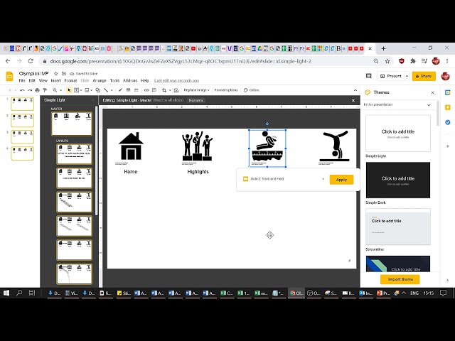 Slide Master and Hyperlinks in Google Slides