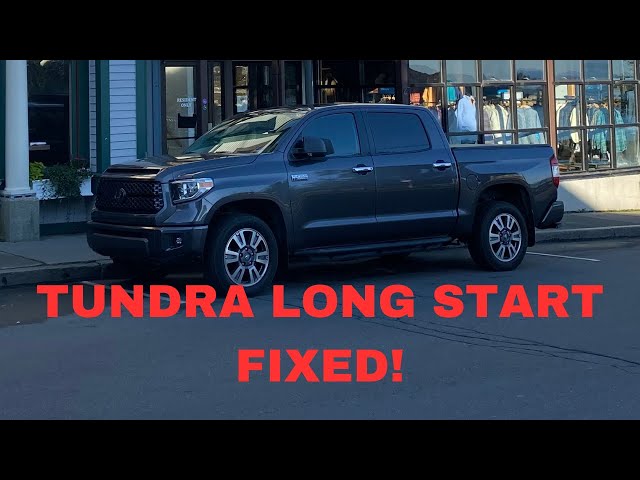 Tundra Long Start  Fix with out Changing Flex Fuel Pump