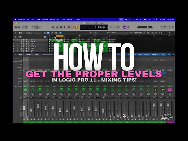 How To Get The Proper Levels In Logic Pro - Mixing Tips For Beginners