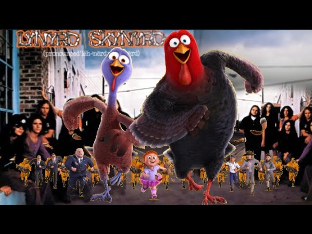 FREE BIRDs Movie in 5 Minutes With The Song FREE BIRD!(Happy Thanksgiving!)🍂🦃🥧🎸🎶