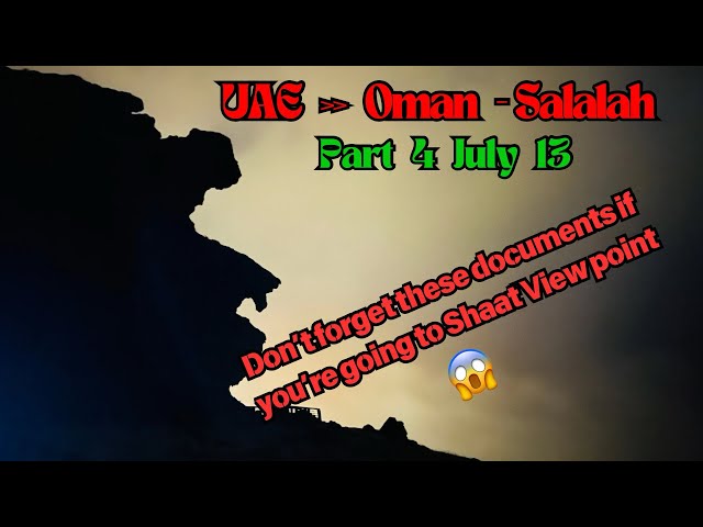 Salalah trip..Part-4: Planning Preparations & Travel / Don’t forget these Documents