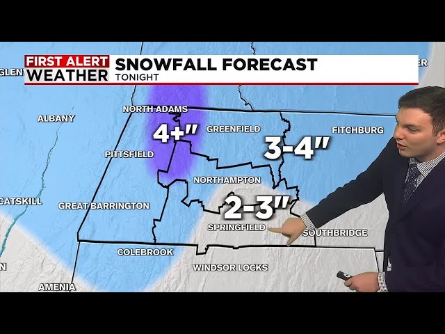 Snow Showers Bring Minor Accumulations Sunday Night