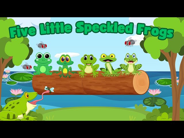 Five Little Speckled Frogs | Counting Song for Kids!