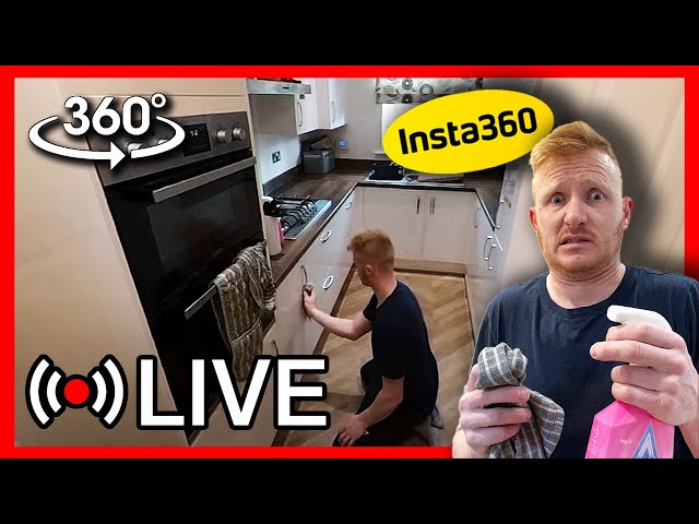 360° Degree Live Stream Cleaning Kitchen (Insta360 X2) 1440s