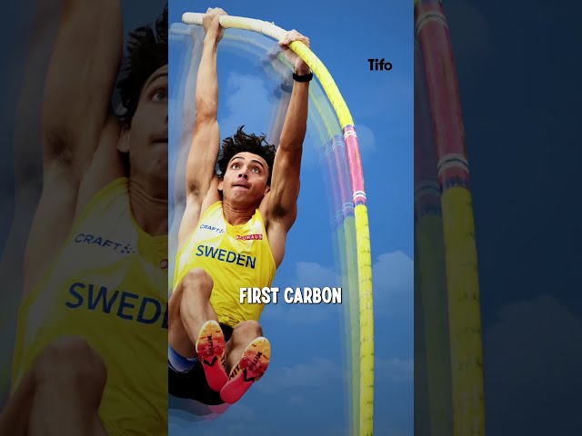 What is the pole in pole vault made from?