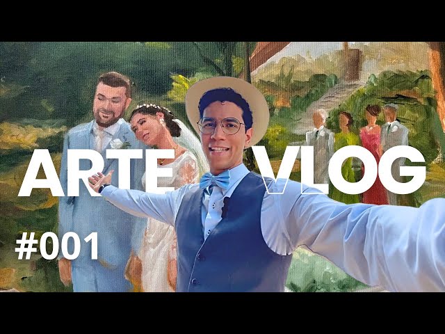 Arte Vlog 001: REVELANDO meu processo de pintura ao vivo em casamentos