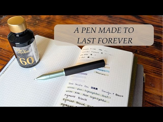 The Wren Pen Review | Tom's Studio | A Pen Built to Last Forever | Pigment Black Ink Test