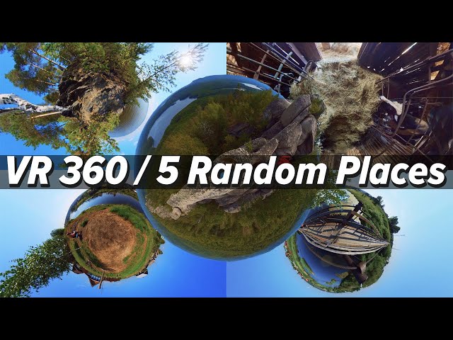 5 Random Places in 360 | Meditative Virtual Travel to Russia | VR Ambisonics