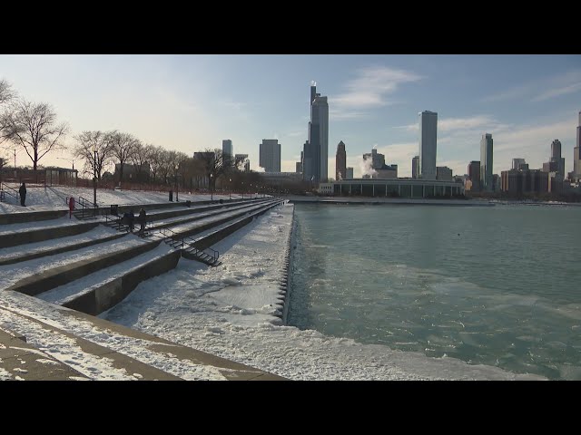 Chicago kids trade textbooks for time spent sledding as bitter cold visits the Windy City