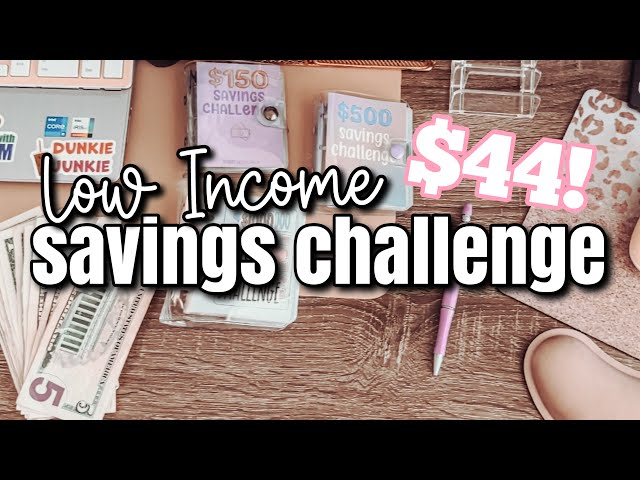 $44 LOW INCOME CASH STUFFING | Cash Stuffing Savings Challenges