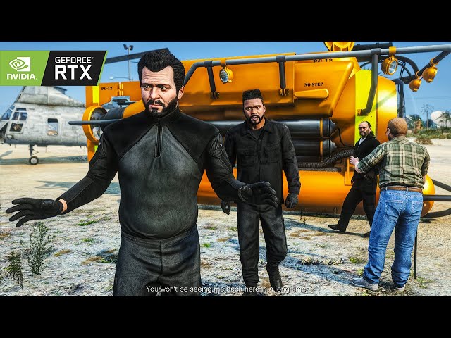 GTA 5 Remastered Next-Gen Ultra Realistic Graphic Mod Walkthrough 'Merryweather Heist' Gameplay 4K