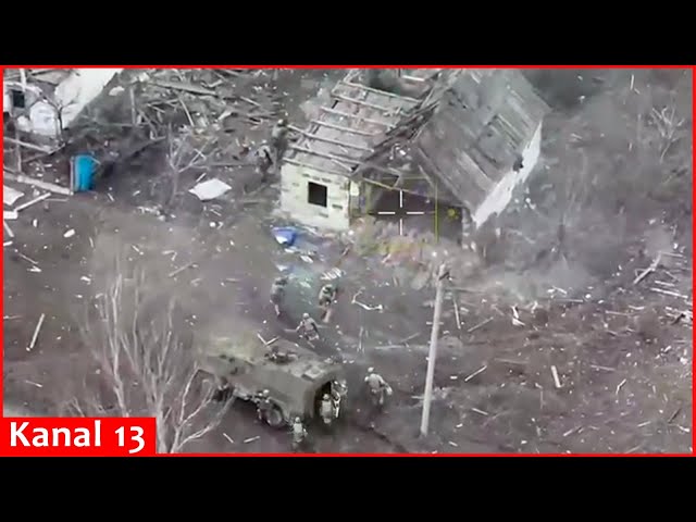 Attack with armored car on Russians’ gathering point in Donetsk- House and Russians are blown up