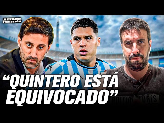 JUANFER QUINTERO FUERZA SU SALIDA DE RACING PARA QUEDARSE EN COLOMBIA / AZZARO REACCIÓN