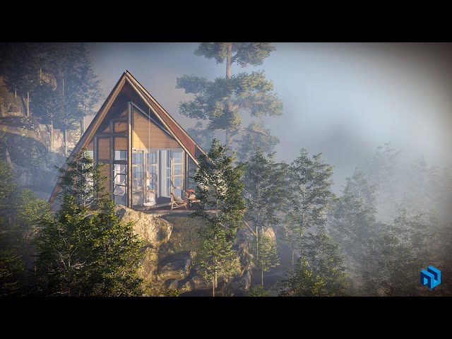 Lumion 4K Cinematic animation | FOREST HOUSE | WALKTHROUGH FOREST/HILL