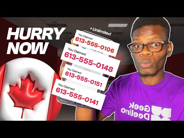 How to Get UNLIMITED Canada Phone Number ANYWHERE!