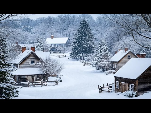 ❄️🅻🅸🆅🅴❄️Traditional Snowy Village in Washington State 🏔️Rustic Charm in a Frozen Wonderland☃️Webcam🎥