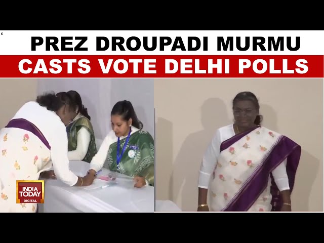 Delhi Polls Voting Day: President Droupadi Murmu Casts Vote As Delhi Elections Begin | India Today