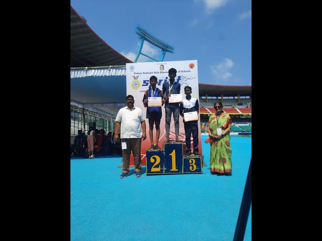 Nithin won Silver Medal - 800 m running