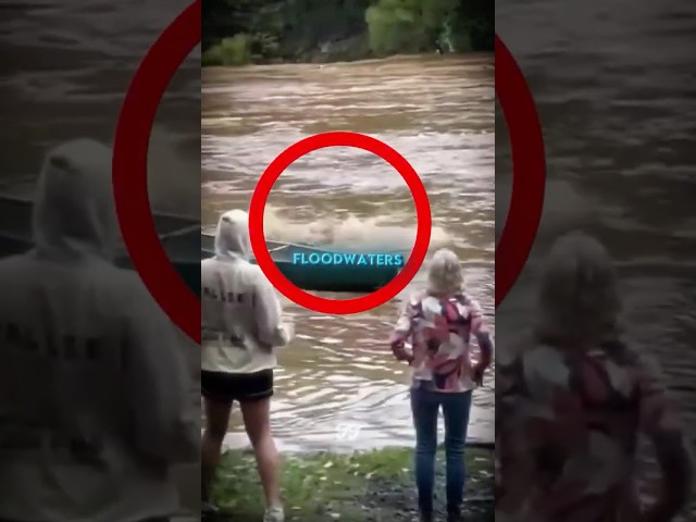 Man risks life to save woman from raging floodwaters!