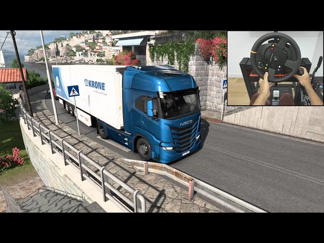 Driving through the narrow streets of beautiful Greece - Euro Truck Simulator 2 | Gameplay