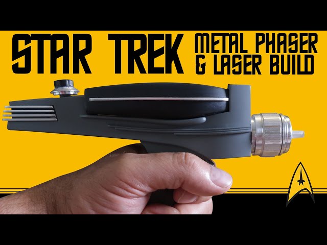 Star Trek TOS Phaser: Art Asylum Toy with Metal Parts & Real LASER!