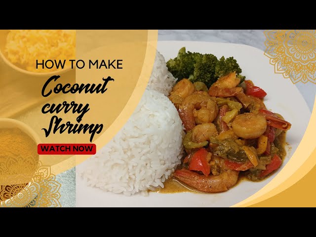 How to make coconut curry shrimp. #food #seafood