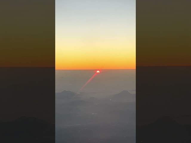 Sunrise from flight #sunrise #flying #nature