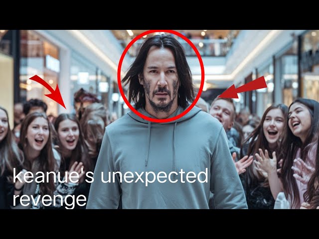 Rich Teen Laughs at Keanu Reeves in a Shopping Mall – Freezes When He Buys Everything in the Store!