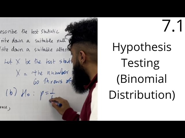 Edexcel AS Level Maths: 7.1 Hypotheses Testing