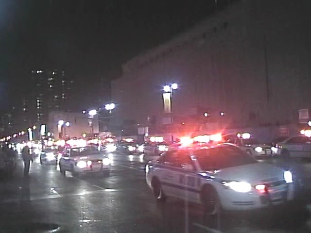 Over 100 NYPD cars on a Exercise