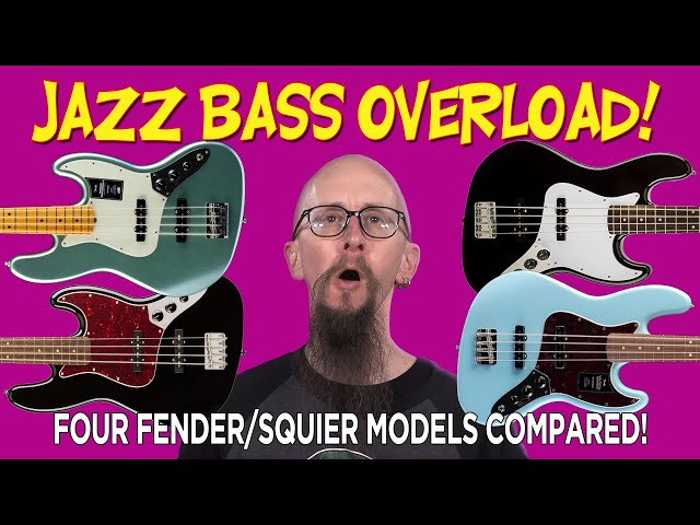 4 Fender Jazz Basses Compared (Affinity, Classic Vibe, Vintera, and Am Pro II)