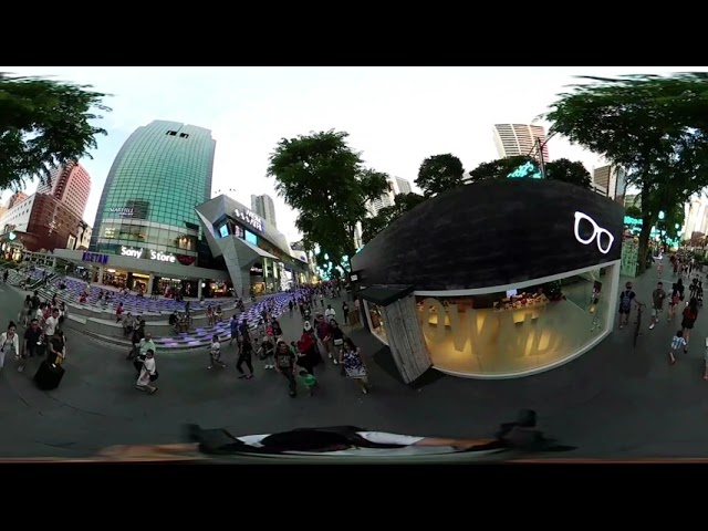 360 Video of Orchard Road (Evening Time)