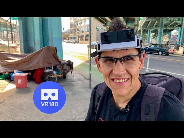 Homeless Disabled Firefighter Helping Homeless People in San Francisco VR180