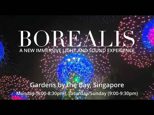 Borealis - Northern Lights at Gardens by the Bay, Singapore  (Full Show) | 4K HDR