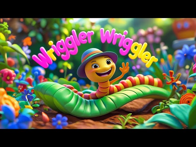 Wriggler Wriggler Little Worm | Fun Kids Song | Nursery Rhyme for Children | Sing Along