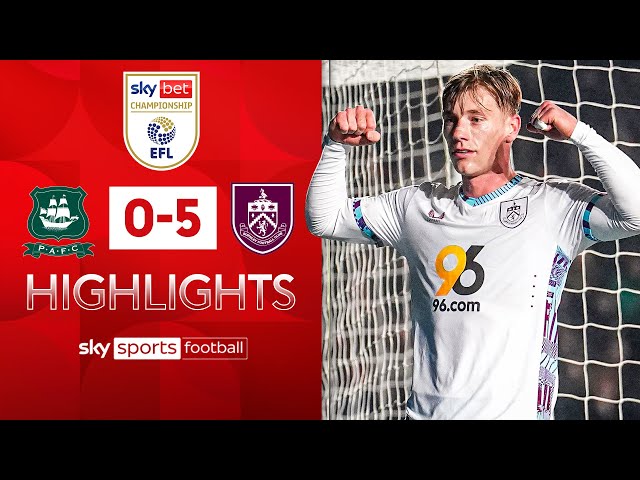 The Clarets run riot! 🤯 | Plymouth 0-5 Burnley | Championship Highlights