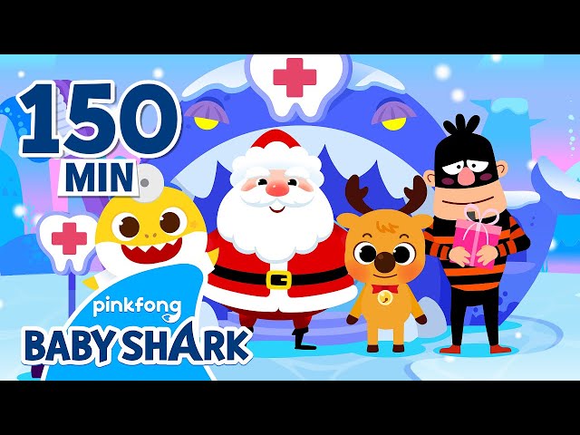 🎄Christmas Friends Visit Baby Shark Dentist! | +Compilation | Hospital Play | Baby Shark Official