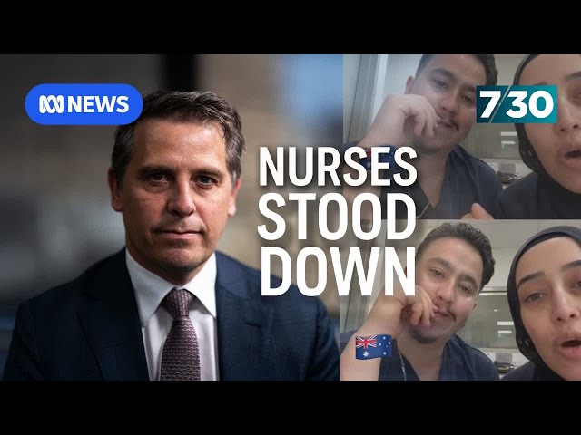 Nurses stood down over ‘vile’ comments about Israeli patients in video | 7.30