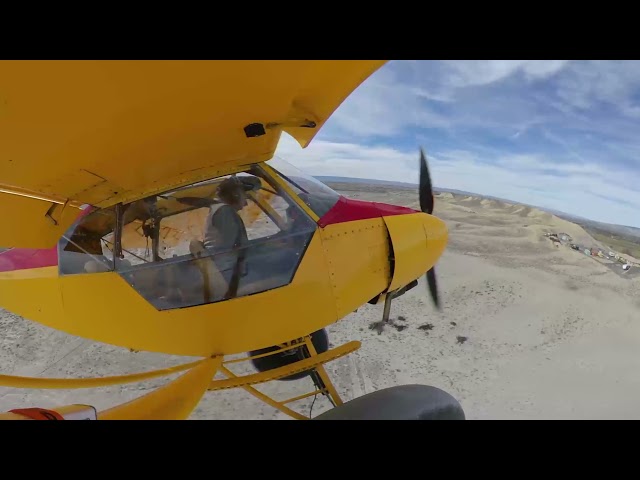 SQ-2 Super Cub STOL landing (private runway)