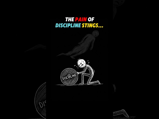 The pain of discipline stings...  #motivation #grindforsuccess #discipline #success #nevergiveup