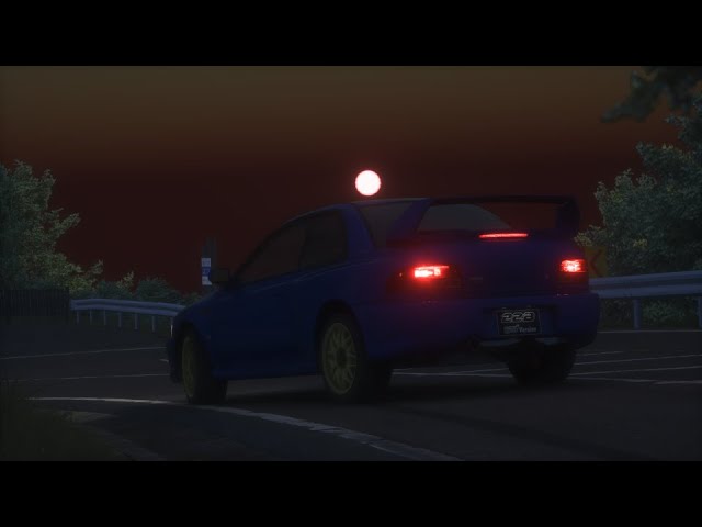 Takumi Test Drives the Impreza (Initial D Remake)