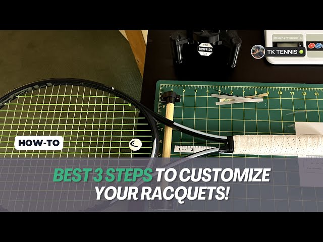 Best way to customize your tennis racquet in 3 easy steps #tennis #tennisracket #tennisgear