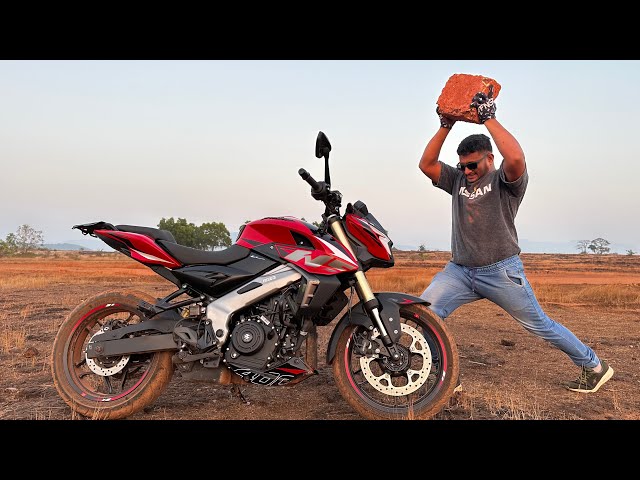 Pulsar NS400 Durability Test With Hard Riding 😅💪🔥(4K HDR)