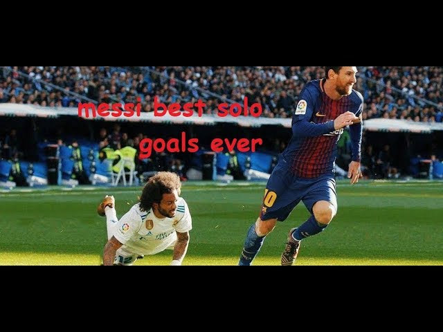 Messi ALL 58 solo run dribble goals in his carreer 2004-2018