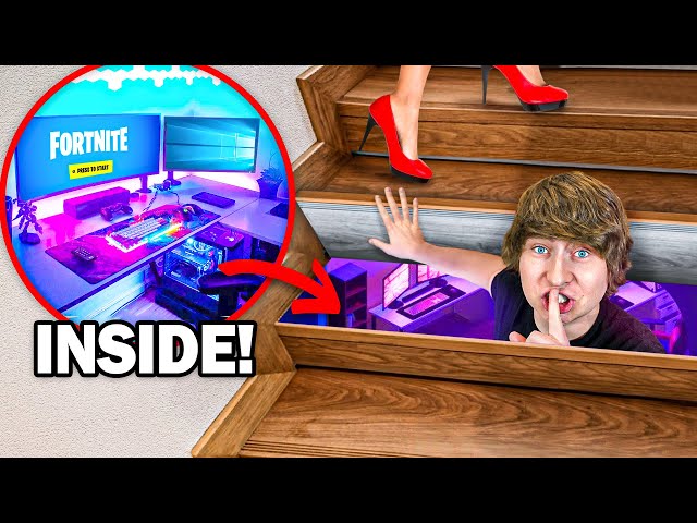 I Built a Secret Gaming Room to Hide From My Mom!