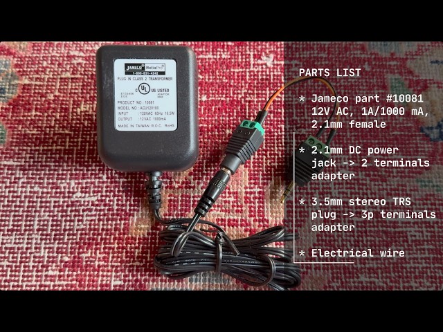 🎛️🔋 Need a replacement Stanton SK mixer power supply? Build your own! 🔌🛠️