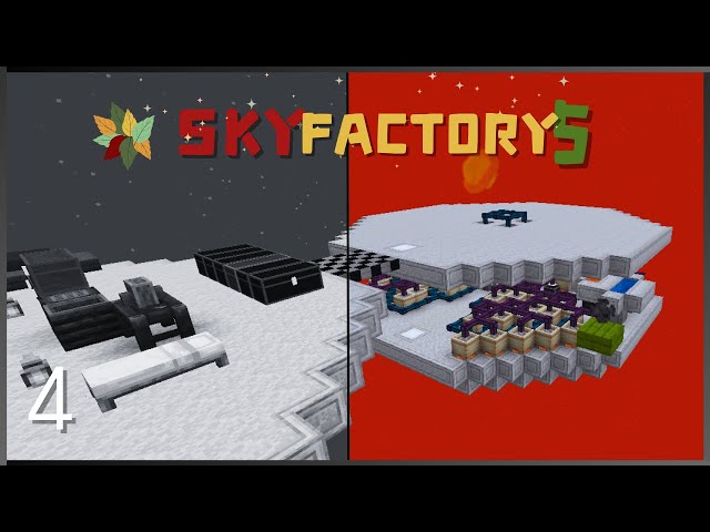 Minecraft Modded SkyFactory 5 : Cobblestone Generator + Lava Auto