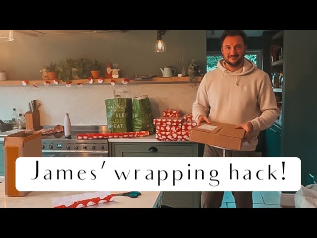 James’ Christmas present wrapping hack!