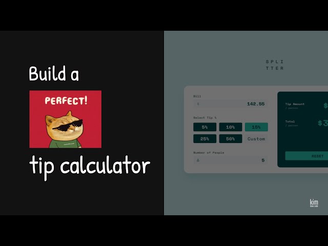 Build a Tip Calculator App | Frontend Mentor Challenge