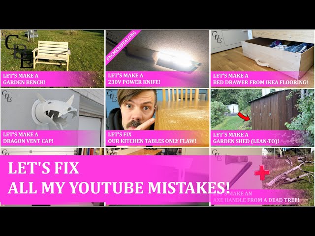 Let's Fix all my YouTube Mistakes!